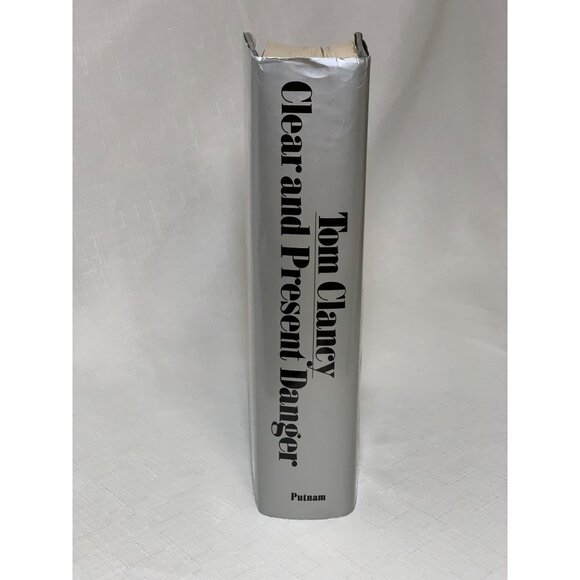 Tom Clancy "Clear And Present Danger" First Edition Hardcover Book Fiction - Picture 2 of 8